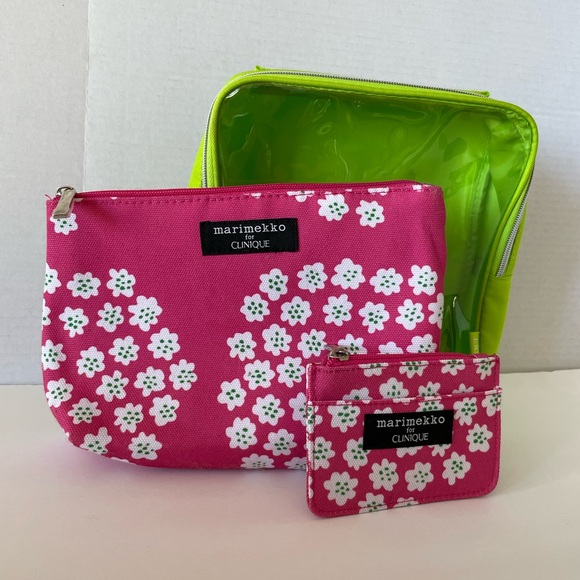 Marimekko Handbags - Marimekko For Clinique Make Up Bundle Bags